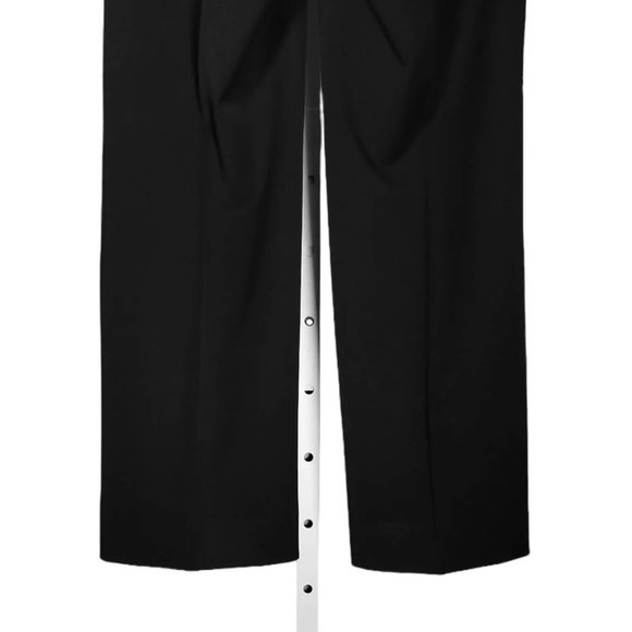 Brooks Brothers Women's Dress Pants Black Stretch Mid Rise Wide Leg Trousers 8 - Picture 7 of 7